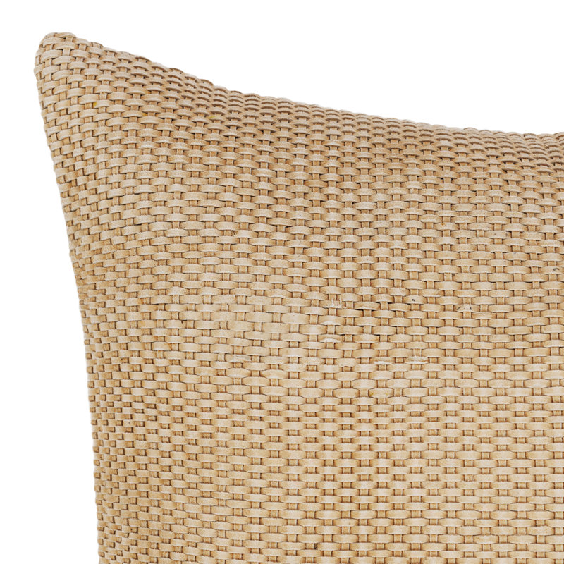 Bassinet Square Indoor/Outdoor Pillow Cover & Insert, Tan