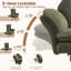 Fauteuil de jeu de direction ergonomique avec repose-pieds, siège en molleton et inclinable-960909922