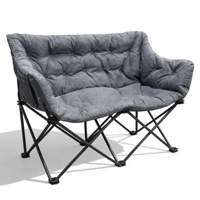 Fauteuil de camping double surdimensionné pour 2 personnes avec sac de transport