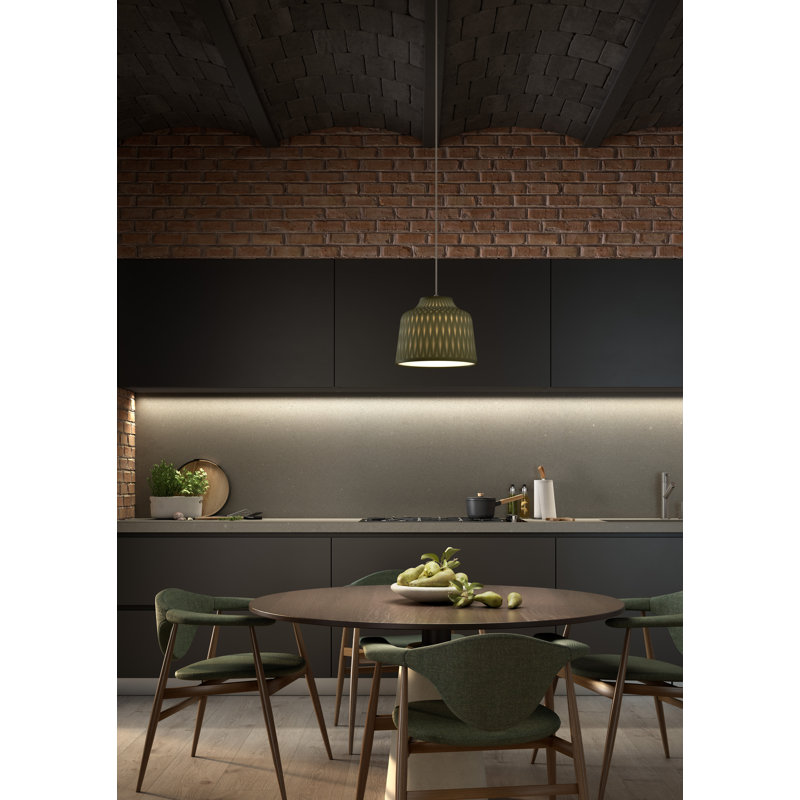 1 - Light Pendant, Olive Gray