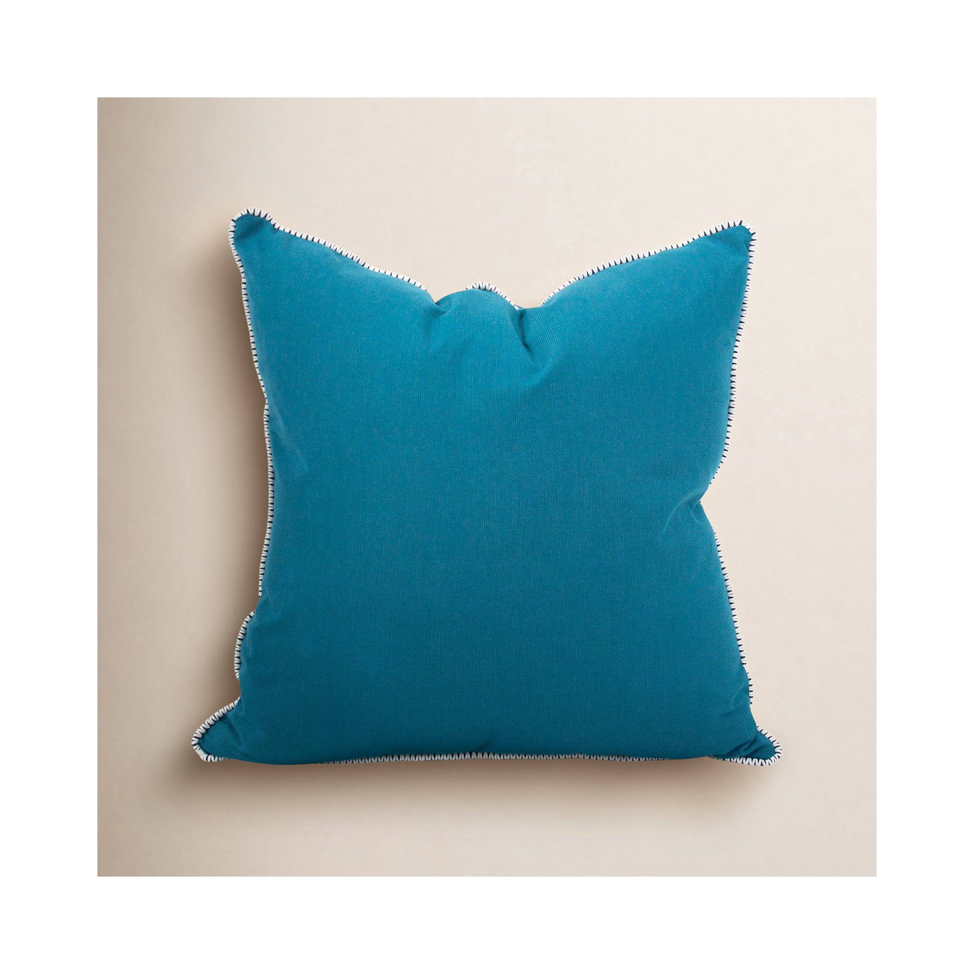 Delijah Sunbrella® Indoor/Outdoor Throw Pillow, 20" x 20", Seascape Turquoise