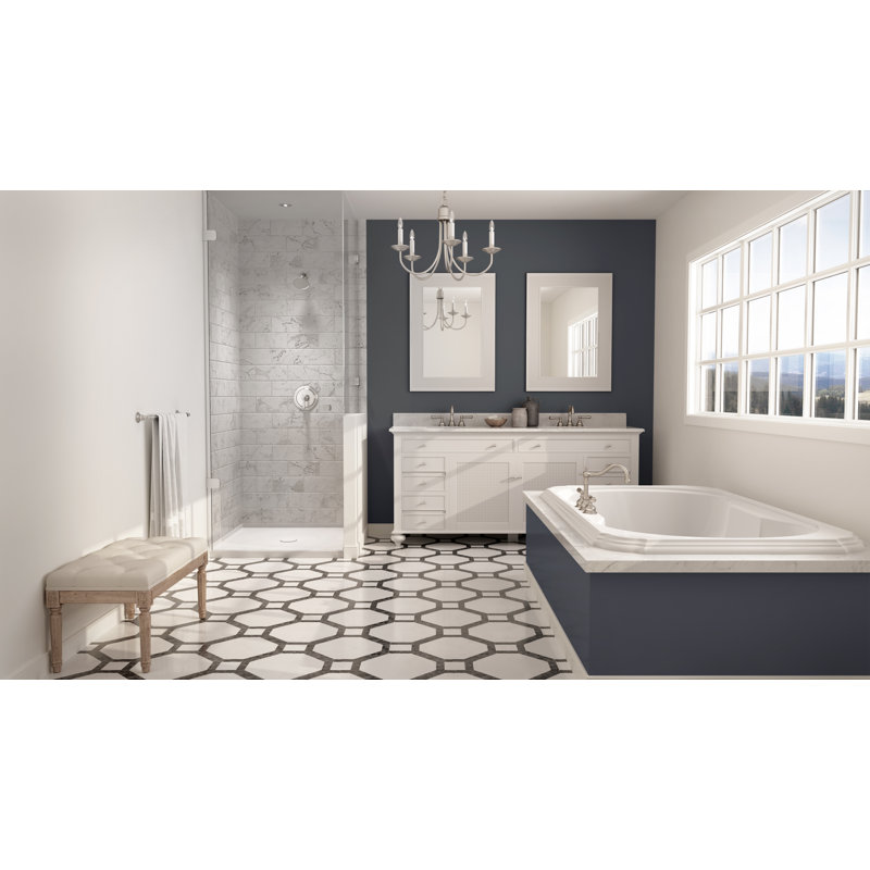 Center Drain 32" x 48" Shower Base