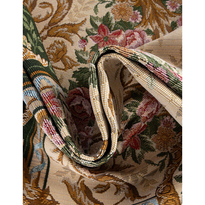 Indoor/Outdoor Traditional Area Rug, Rectangle 7'10" x 10'