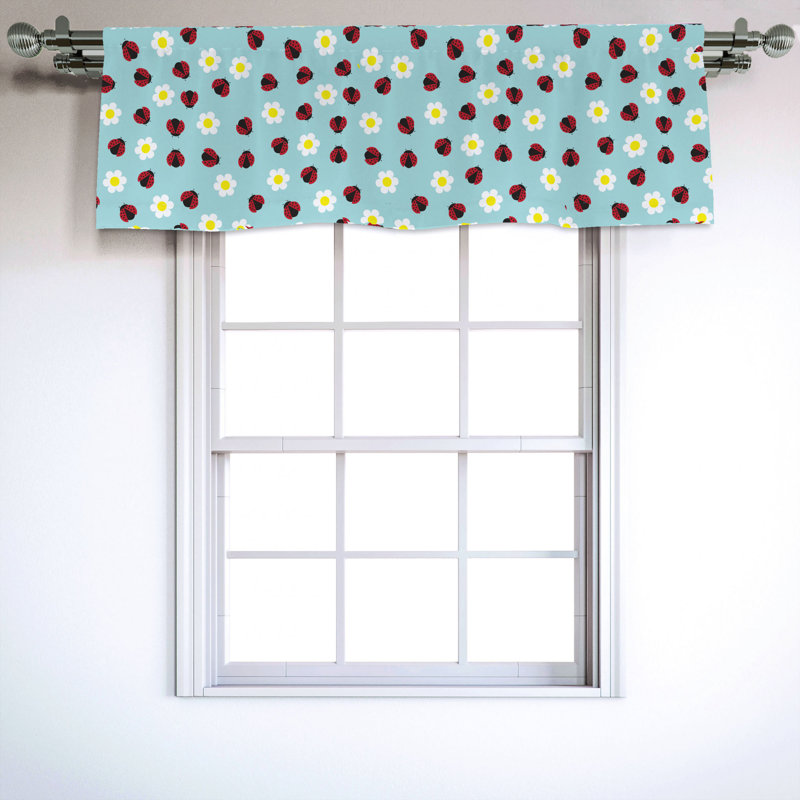 Sateen Ruffled Window Valance