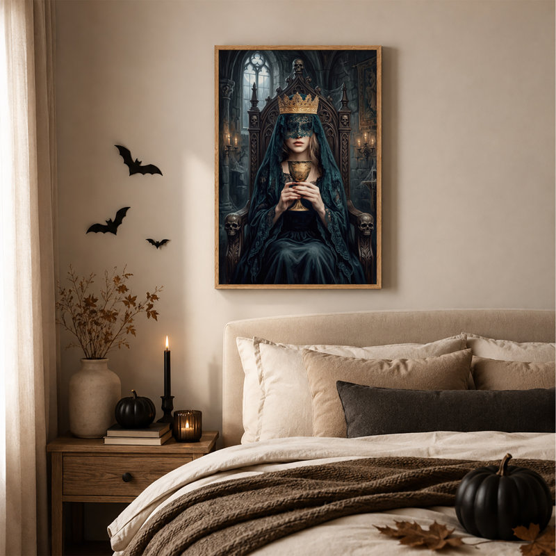 Art gothique sur toile, Halloween gothique, H 24 po x l 18 po