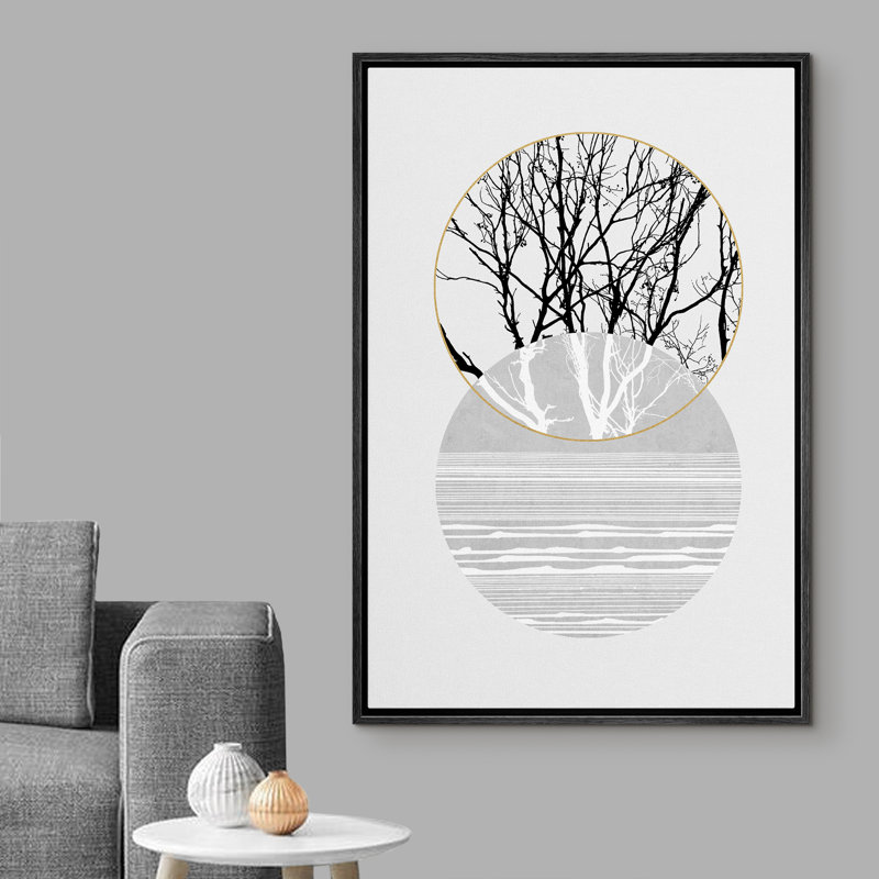 Print, 24" H x 16" W x 1.5" D, Black Framed