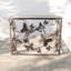 102cm Glass Top Console Table
