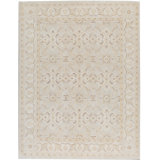 Hand-Knotted High-Quality Gray and Ivory Area Rug