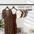 Hat Organizer with 10 Adjustable Stainless Steel Clips, Wooden Cap Storage for Closet-1372716755