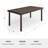 Martha Stewart 71" Outdoor Rattan Wicker Patio Table with Engineered Wood Top-109713863