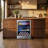Yeego 24" 220-Can Beverage Fridge, Built-In/ Freestanding Beverage Refrigerators & Coolers with Blue LED Light and Adjustable Shelves for Under Counter Use-124127895