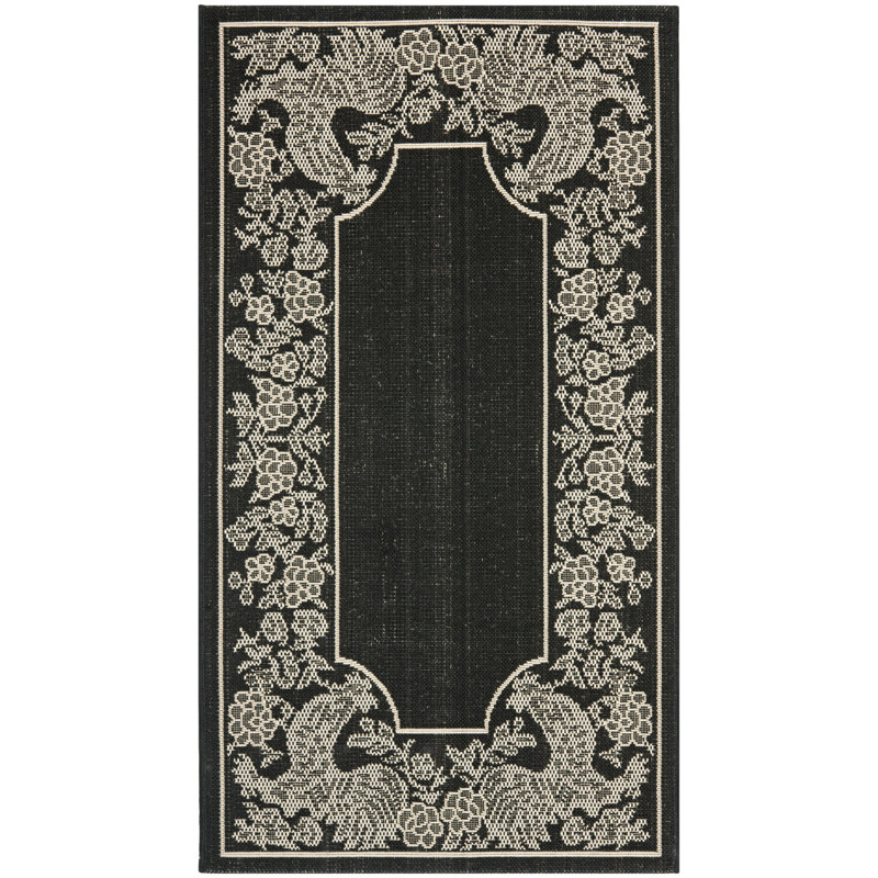 Havza Performance Oriental Indoor/Outdoor Area Rug, Rectangle 2' x 3'7"