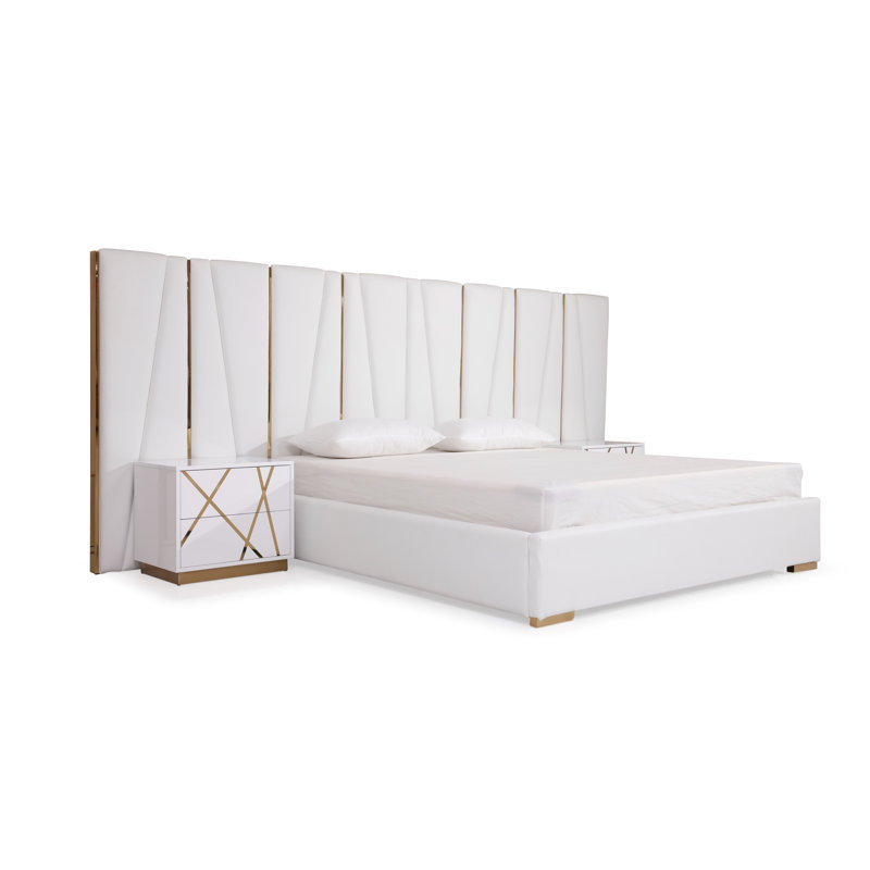 Ensemble de chambre à coucher 3 pièces Bretten, Grand