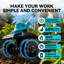 Cordless Electric Tiller Cultivator Body Only, Compatible with Makita Battery, Handheld Garden Soil Tiller