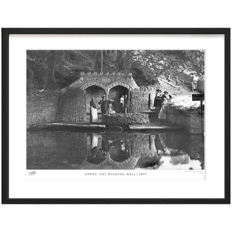 Upwey, The Wishing Well C1897 by Francis Frith - Single Picture Frame Print, 40cm H x 50cm W x 2.3cm D