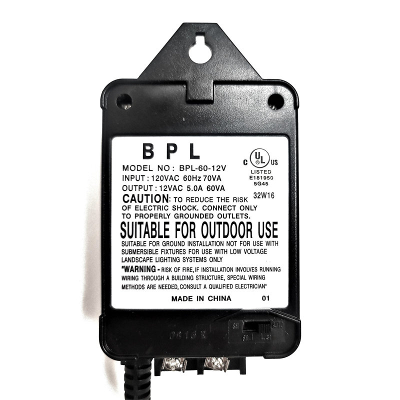 60W Low Voltage Landscape Light Transformer
