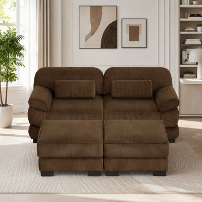Canapé modulaire en U avec 2 repose-pieds Cloud Couch