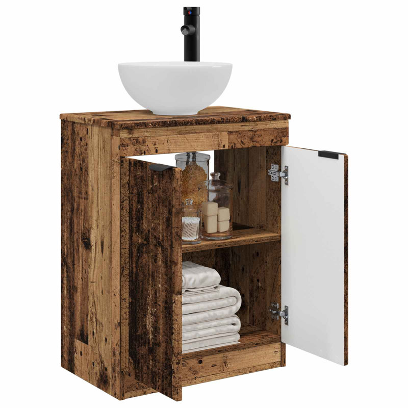 540 mm Bathroom Vanity, Old Wood