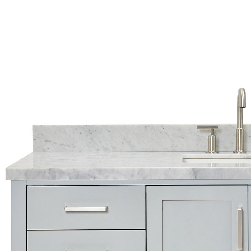 Magnolia Bath Vanity Rectangular Basin S061SCWRV, Gray, Rectangular