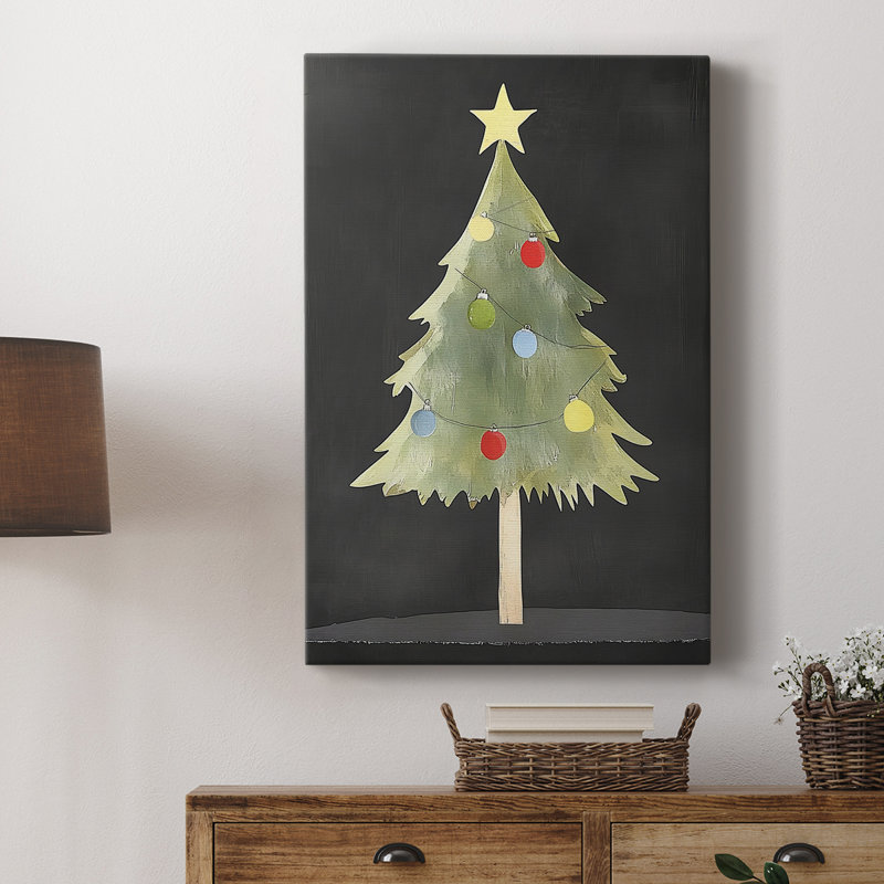 Art de Noël de Noël III - galerie Cavas sur mesure, H 48 po x l 32 po