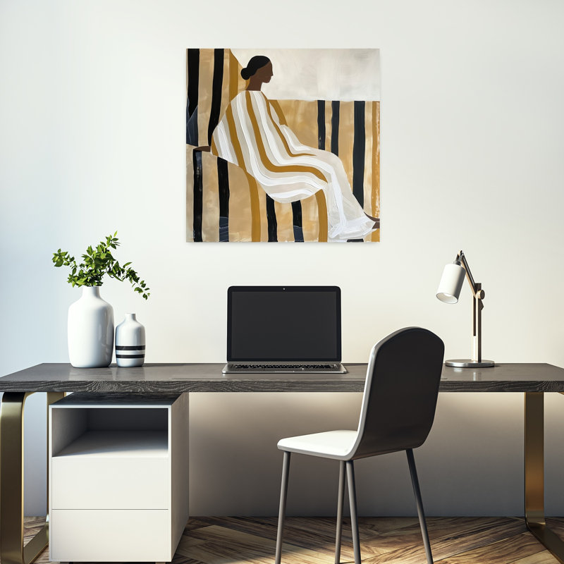 Art contemporain, art contemporain minimaliste abstrait, H 18 po x l 18 po