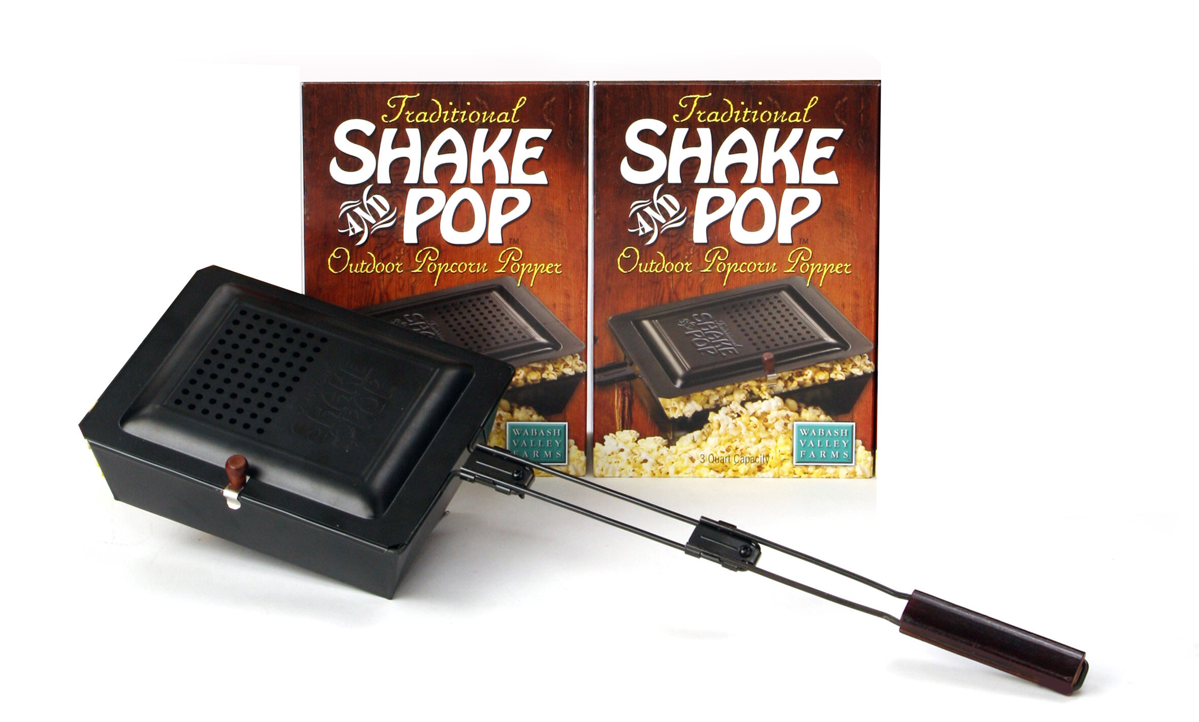 Wabash Valley Farms Open-Fire Pop Popcorn Popper Kit