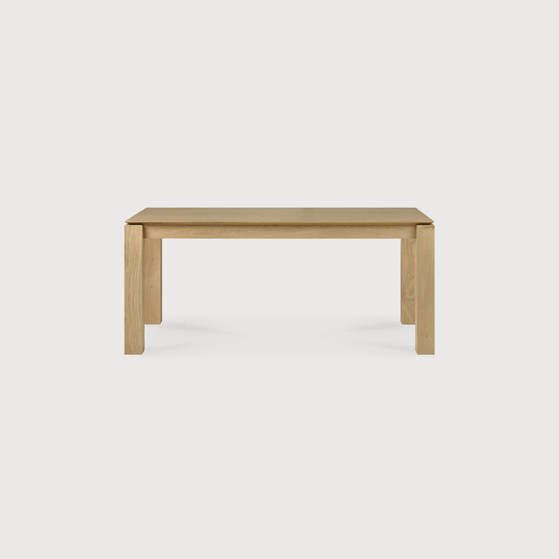 Slice Solid Oak Dining Table, 35.4" W x 70.9" L