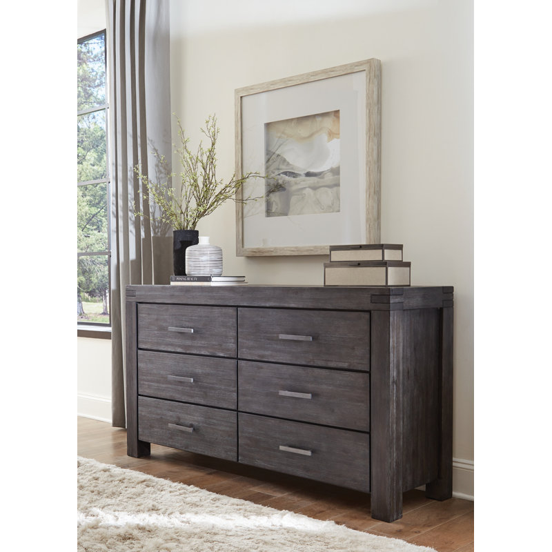 Kaicey 66'' W 6 - Drawer Dresser, Graphite