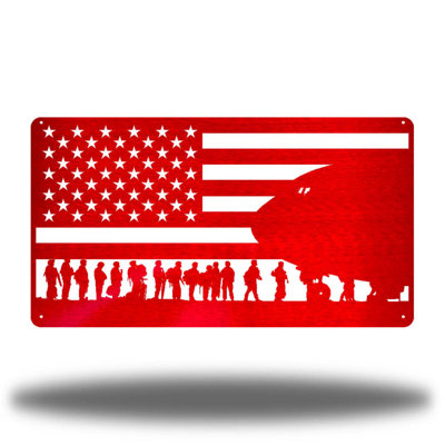 Farmhouse People Wall Decor on Metal