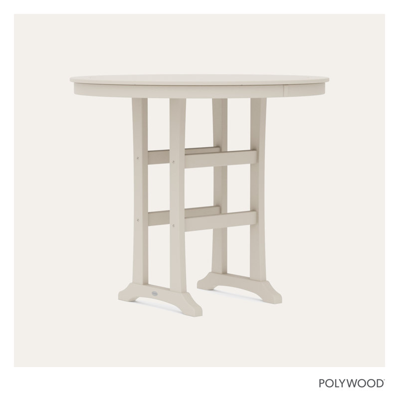Table de bar Nautical Trestle, l 48 po x L 48 po x H 42 po, Sable