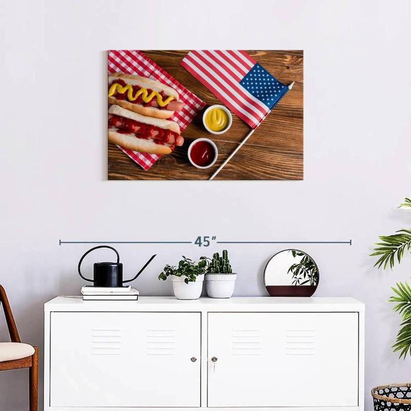 Yarlin American Hot Dogs, 20" H x 30" W
