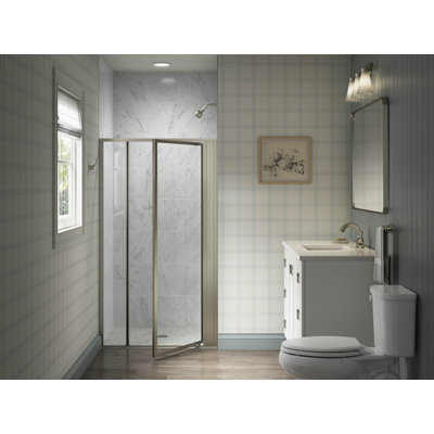 Attend 69" H Pivot Shower Door With 1/8"-Thick Glass