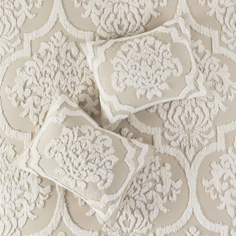 Édredon en coton taupe 3 pièces
