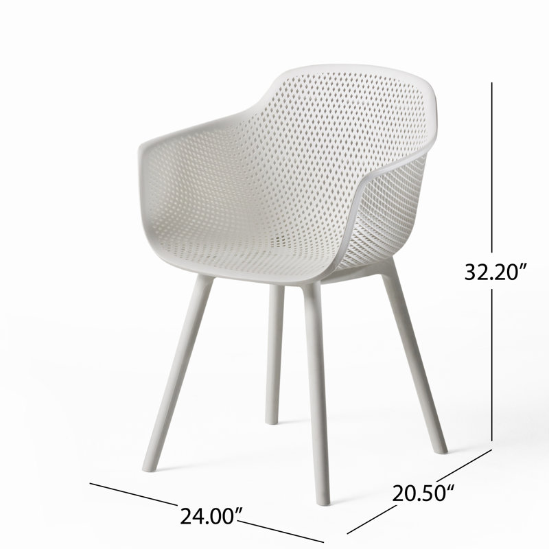 Chaise de terrasse Artha, Blanc