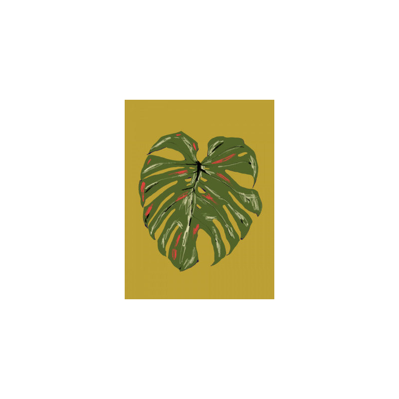 Monstera Leaf, Green, 76.2 cm H x 50.8 cm W