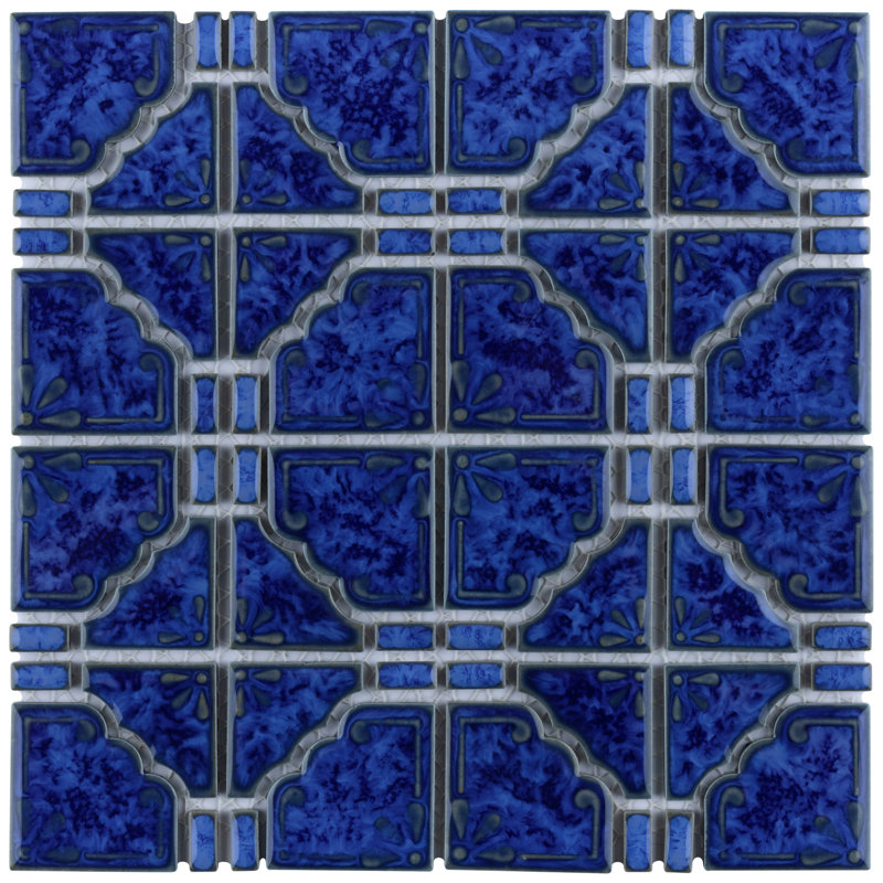 Moonbeam Random Sized Porcelain Mosaic Tile