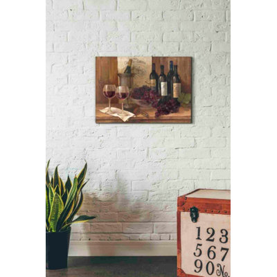«Vintage Wine» par Albena Hristova, art mural sur toile