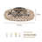 Ceiling-Mounted Jute Rope Fan Light with 4 Bulb Sockets, Dimmable with Remote