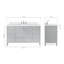 Cambridge 61'' W Single Vanity-880230096-829210281