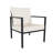 Outdoor Wicker Chair With Metal Frame, Cushions-1284916717