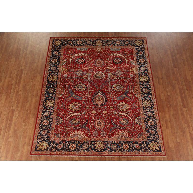 Tapis rouge à motif végétal Ziegler
