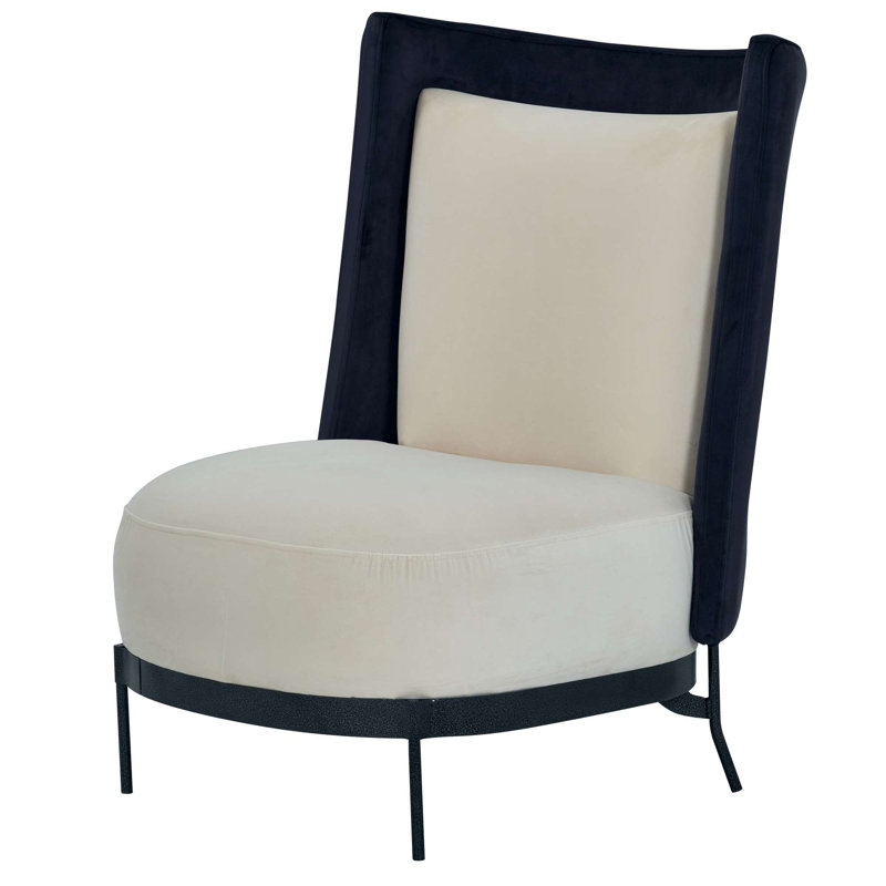 Caskey Velvet Slipper Chair