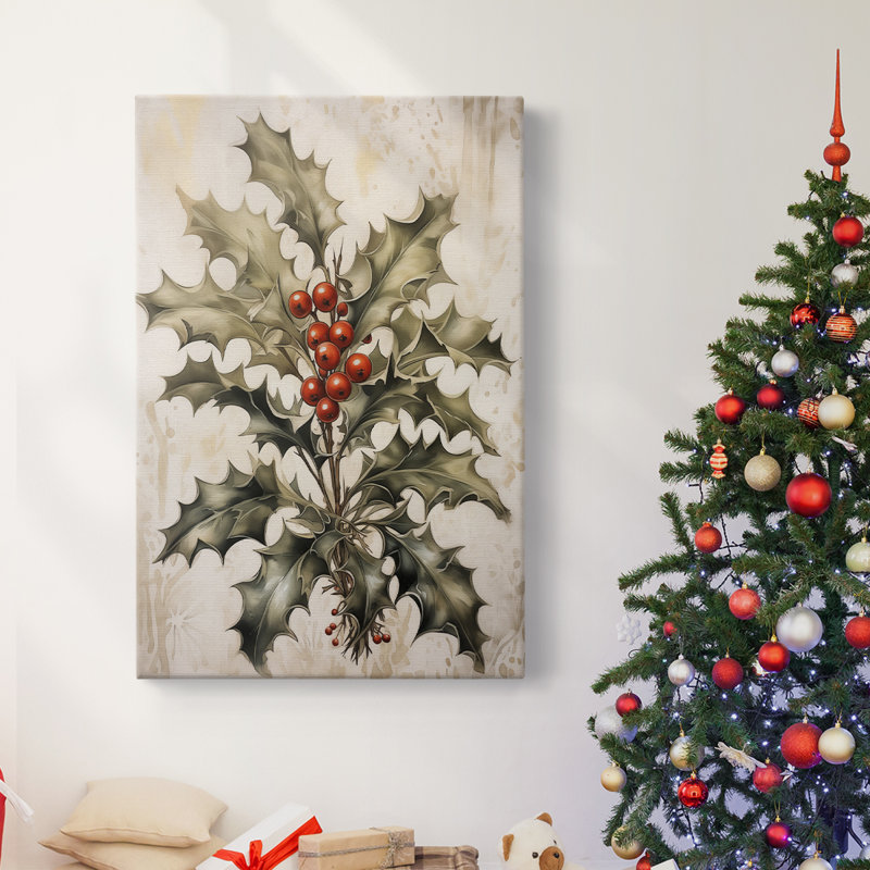 Art des Fêtes de Noël - Toile tendue avec châssis DCLxxxv, H 60 po x l 40 po