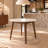 Bannie Rubberwood Round Solid Wood Top with Solid Wood Base Dining Table-660003834
