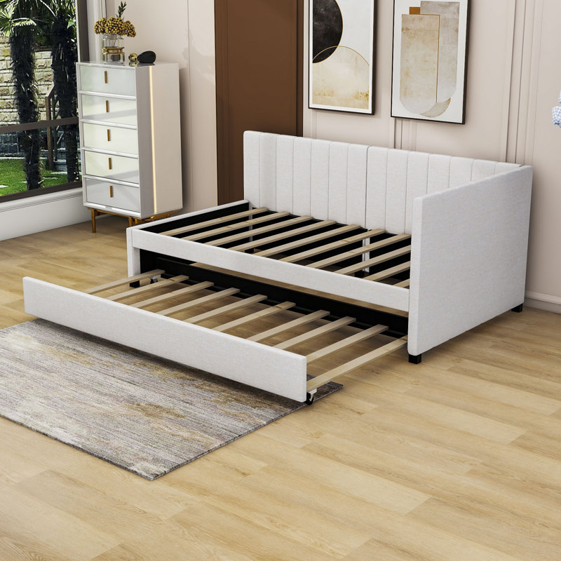 Liddington Upholstered Daybed, Twin, Beige