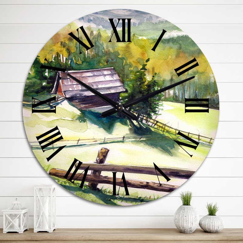 Horloge murale en bois, Moyen
