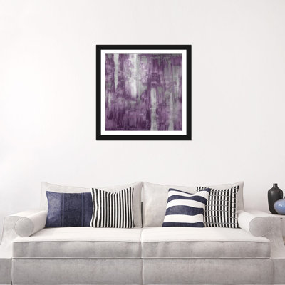 « améthyste gradation », reproduction sur toile