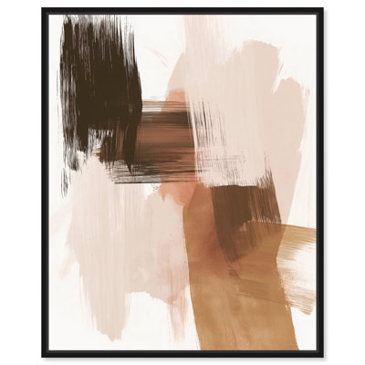 «Mahogany Whispers», toile abstraite terre par Art Remedy