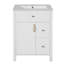 Meuble-lavabo 24 po avec lavabo en céramique, porte à fermeture douce et 2 tiroirs à fermeture douce, supports de rangement doubles pour porte-948451322
