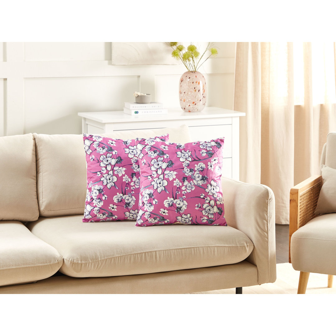 Gatun Floral Square Throw Cushion mit Füllung